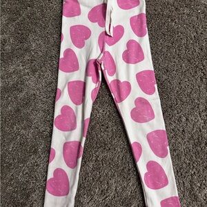 Zara Pink and White Patterned Leggings